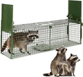 40” 2 Door Live Animal Trap, Easy Set and Release Animal Trap, Live Animal Trap Cage for catching Stray Cats, Raccoons, Squirrels, Rabbits, Moles, Groundhogs, Armadillos up to 17.6 lbs