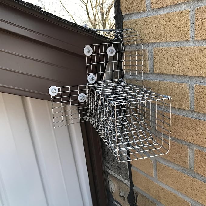 One Way Squirrel Door Excluder, Humane Squirrels, Chipmunks Contactless Excluder, for Outdoor Spaces Like Attics, Chimneys - Includes Full Installation Kit