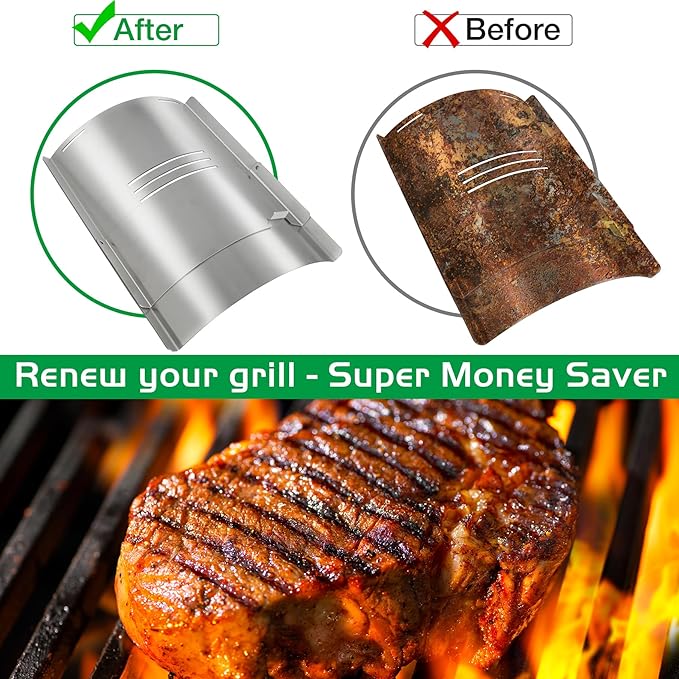 Lexington Flame Broiler Kit for Pit Boss Smoker Replacement Parts 500 540 550 Series Pitboss Pellet Grill Drip Tray Diffuser Heat Deflector Plate Slide Cover BBQ Accessories PB500NX PB500SP