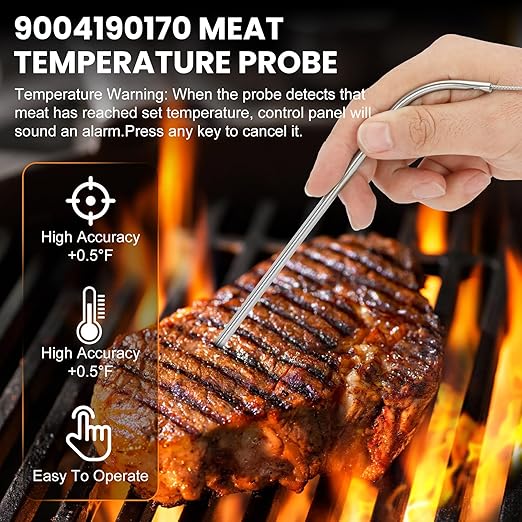 Control Panel Kit Compatible with Masterbuilt Gravity Series 560/800/1050 Outdoor Smoker Grills, Digital Control Board Replacement for 9904190036 9904200043 9904200004 (No Bluetooth or WiFi)