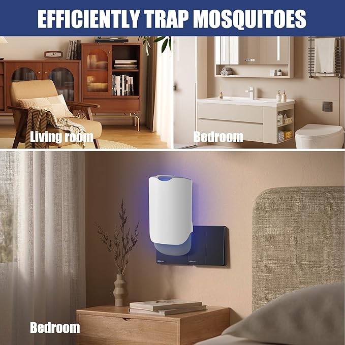 Indoor Flying Insect Light Trap, Fruit Fly Catcher
