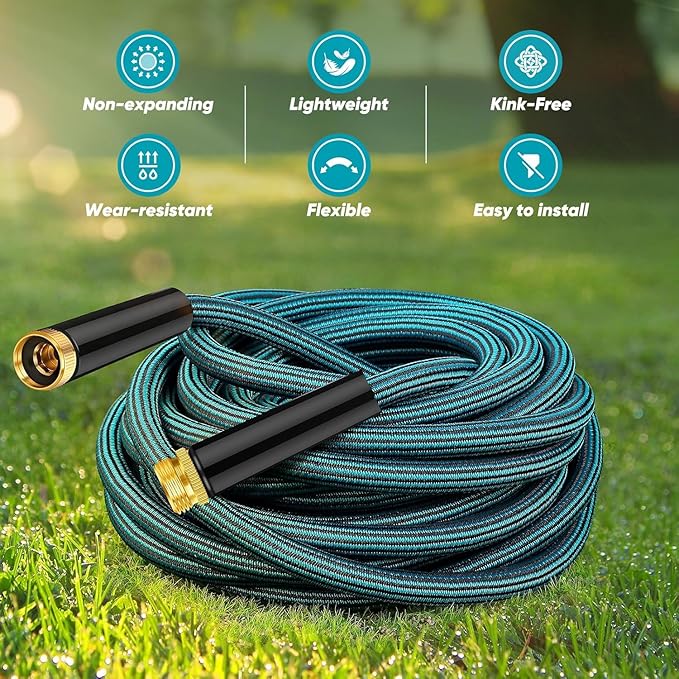 Garden Hose 5ft, Non-Expanding Water Hose Ultra Lightweight, Kink-Free, Sturdy, Flexible, Abrasion Resistant Hose for Yard, Lawn, Outdoor, Marine and Camper