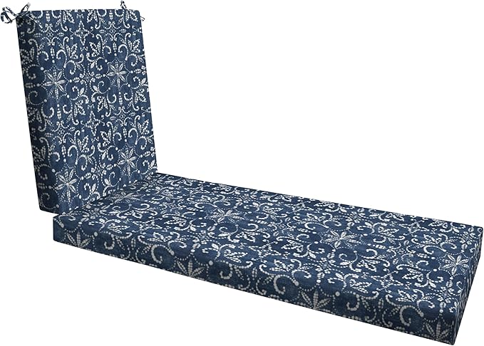Honeycomb Outdoor Essentials Chaise Lounge, 21 x 70, Boheme Chair Cushion for Patio Furniture