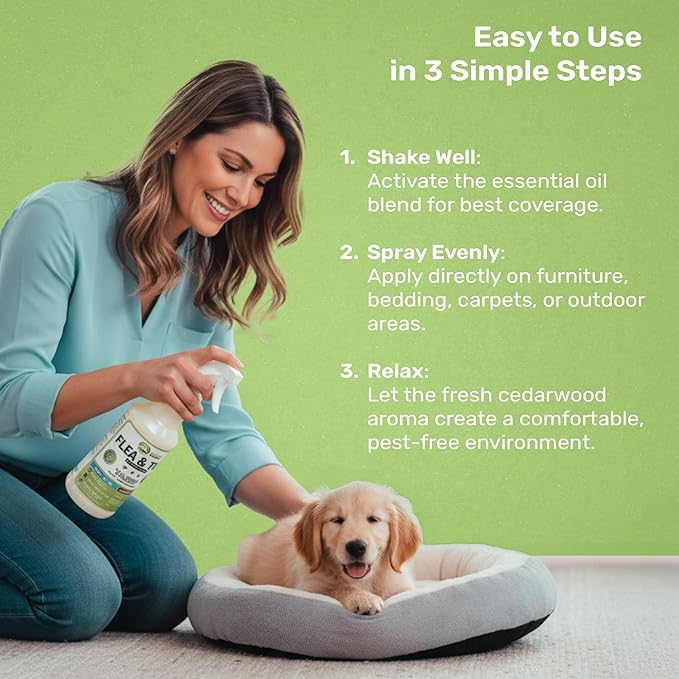 Mosquito Magician Indoor and Outdoor Spray - Use for Carpet, Furniture, Bedding, Couches & Pets – Plant-Sourced with Essential Oil – Rosemary, 32 OZ