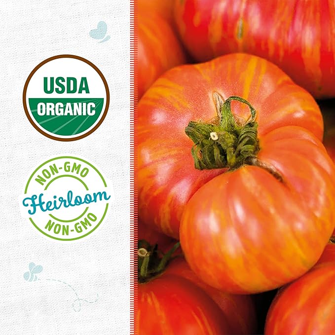 Back to The Roots 100% Organic Heirloom Seeds - Rainbow Tomato Value Pack (200mg Total)