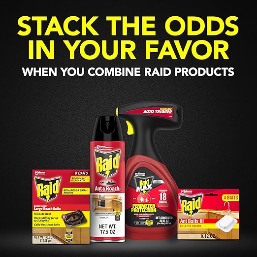 Raid Double Control Large Roach Baits (8 Count (Pack of 1))