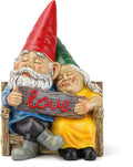 Smadeer Garden gnome statue for outdoor decor,Couple in love gnomes figurine for patio lawn yard garden outdoor decoration,garden sculptures & statues,knome romantic indoor ornament forever lover gift