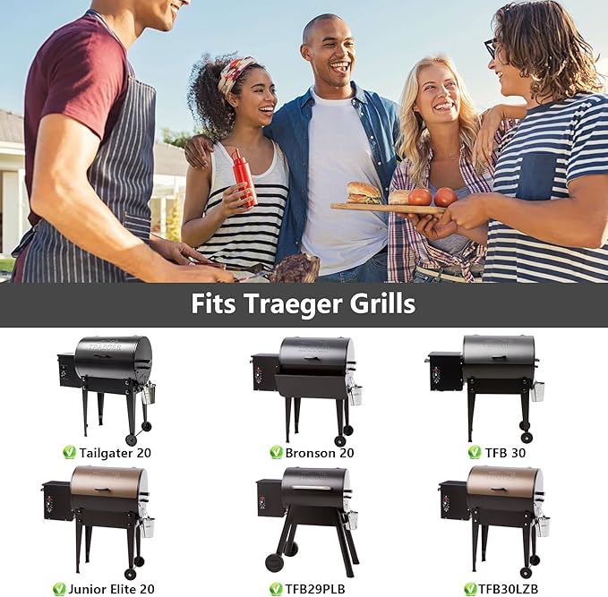22" Stainless Steel Drip Pan Heat Baffle Replacement for Traeger 22 Series,Traeger Pro 575 Drip Tray,Traeger BAC012 BCA070 BBQ07C and Newer Lil' Tex,Lil' Tex Elite,Lil' Tex Pellet Smoker Grills Parts