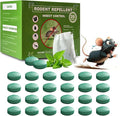 26 Pack Peppermint Oil Mice Repellent Balls, Natural Rodent & Spider Deterrent for Indoor Outdoor Use, Drive Away Mice, Rats, Squirrels, Roaches, Safe for Pets & Family, for Home, Kitchen, Garage, Car