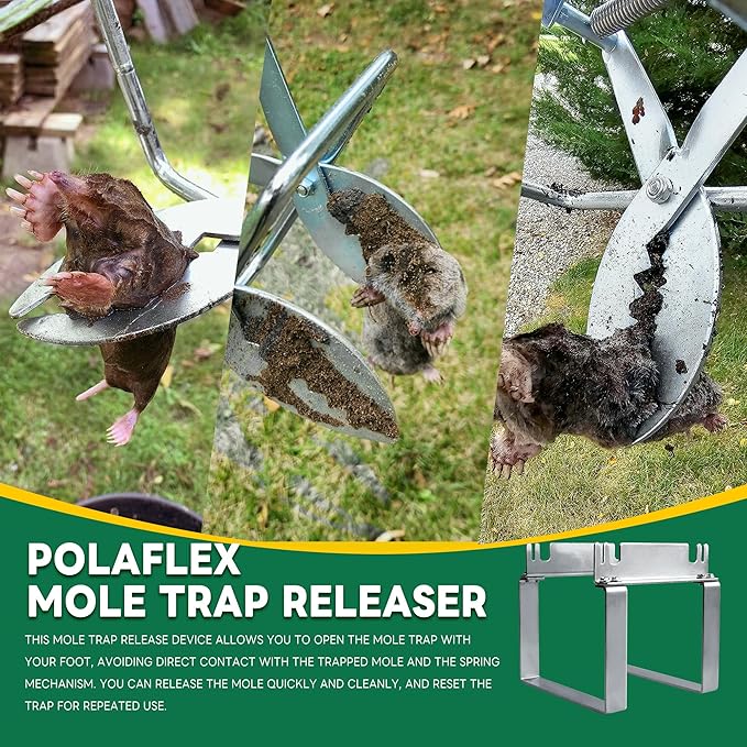 Mole Trap Releaser, Universal Mole Traps Resetter for Lawns, Design for Scissor Type