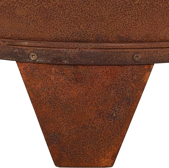 Sunnydaze 6-Foot Large Chiminea Outdoor Fireplace - Outdoor Wood-Burning Fireplace - Chimney Fire Pit with Grill Grate - Rustic