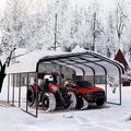 Royal Windsor 20×20 FT Metal Carport Car Port for 2 Car, Multi-Use Heavy Duty Metal Garage Shed for Car, Outdoor Car Port Kit with Galvanized Steel Roof Building and Frame