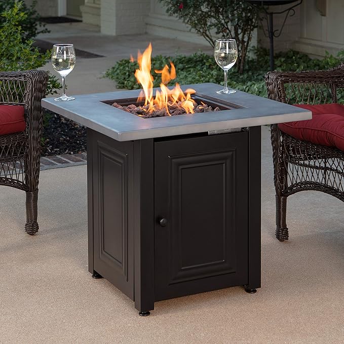 Endless Summer, Wakefield, Square 28" Outdoor Propane Fire Pit