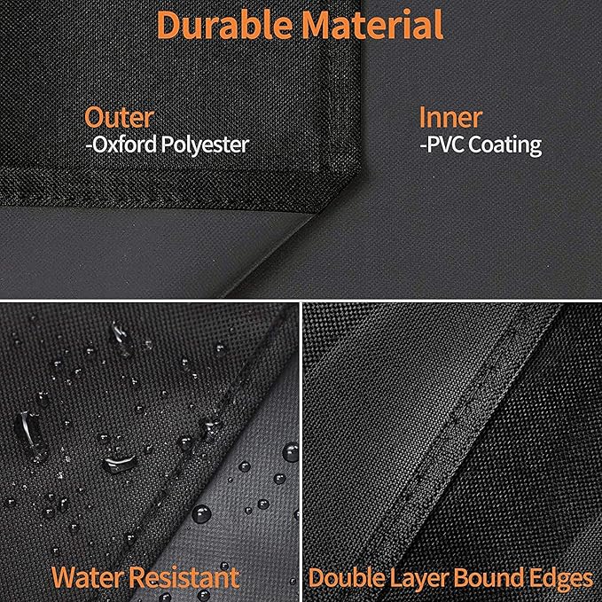 Heavy Duty Waterproof Wood Pellet Grill Smoker Cover, UV Resistant Full Length BBQ Grill Cover Compatible with BAC503 Traeger Pro 22 / Pro 575 Series, Lil' Tex Grill and More, All Weather Protection