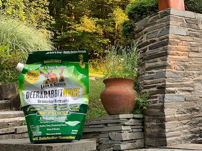Nature's MACE Deer and Rabbit Mace, Deer Repellent for Plants, Repel Deer from Your Garden, Flowers, Yard, Protect Plants Fast, Deer Deterrent, Create a Deer Free Barrier, Pet & Plant Safe, 2.5 lb