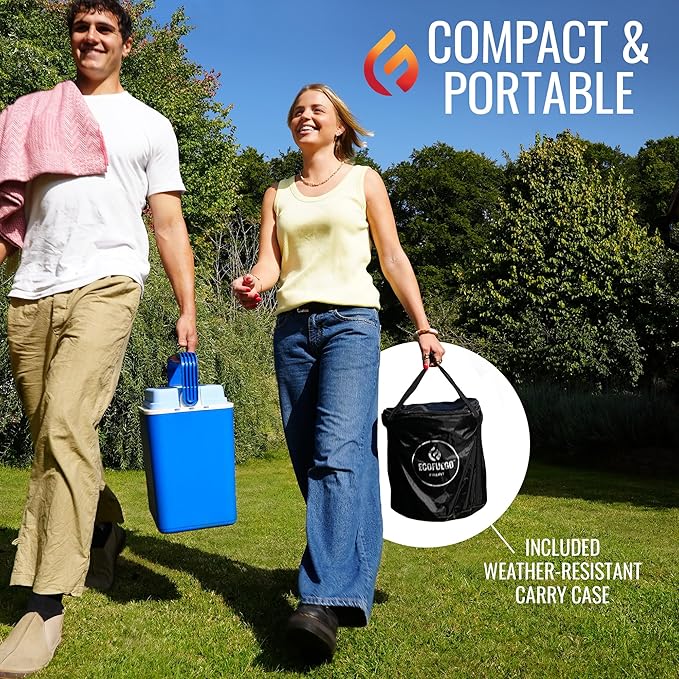 El Campo Portable Wax-Burning Fire Pit – Clean-Burning, No-Wood Fuel with 8-Hour Wax Refill – Compact and Durable for Camping, Travel, and Outdoor Use – Stainless Steel Finish