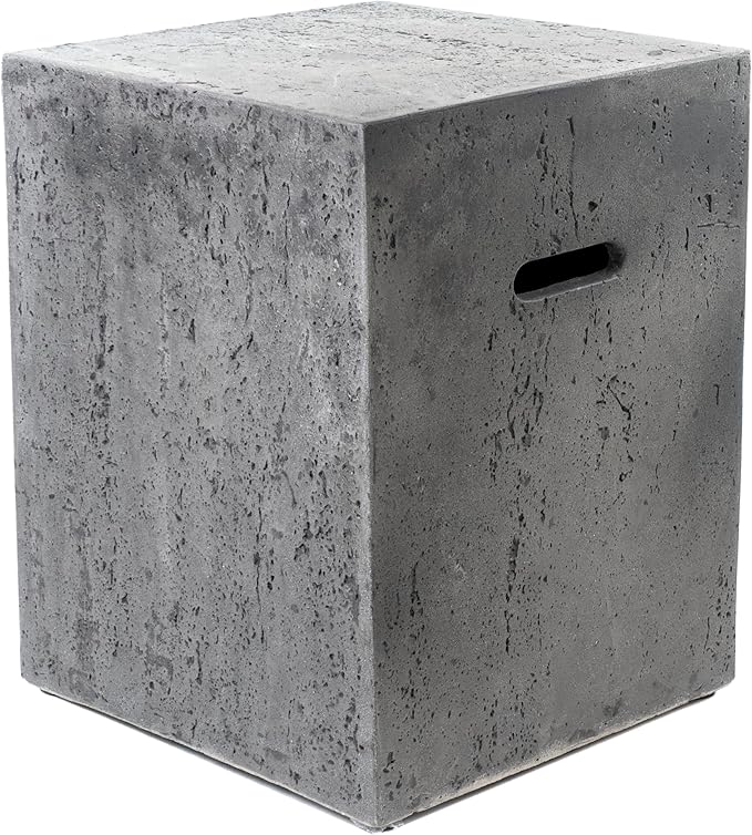 AMS Creations | Propane Tank Cover for The Albany Fire Pit Table | Propane Tank Stool | fire Pit Side Table