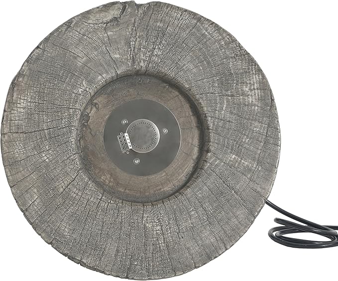 Propane Fire Pit Table, 28" MGO Firepits for Outside, Round Gas Fire Pit for Outside Patio, Propane Fire Table with Rocks and Weather Protection Cover, 30,000BTU