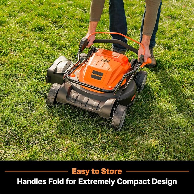 LawnMaster CLMF4819X 19-inch Brushless Cordless Lawn Mower with 2X24V MAX* 4.0Ah Battery and a Dual Charger 6 Cutting Position