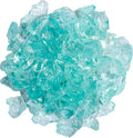 Hiland RGLASS-AQ Pit Fire Glass i n Aqua, Extreme Tempature Rating, Good for Propane or Natural Gas, 10 Pounds, 10 lb