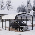 Royal Windsor Metal Carport 10x15 FT Heavy Duty Car Port, Outdoor Storage Garage Metal Canopy Multi-Use Shed for Car and Truck, Carport Kit with Galvanized Steel Roof Building and Frame