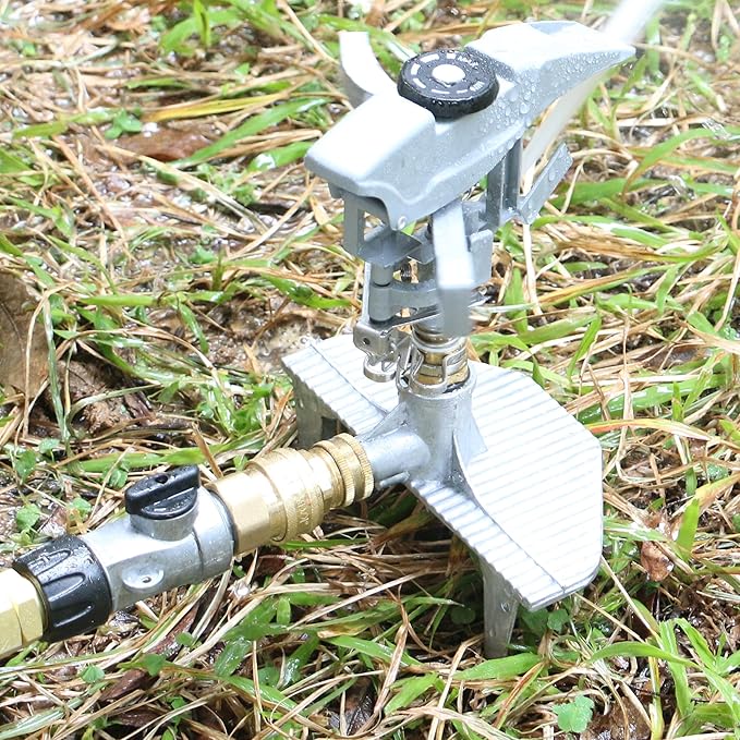 STYDDI 3/4-inch Full Flow Super Heavy Duty Hose Quick Connect Fittings, Lead-Free Brass Full Port Garden Hose Quick Connector Coupler, 3/4” GHT High-Volume Hose Quick Release Adapter Set, 2 Set