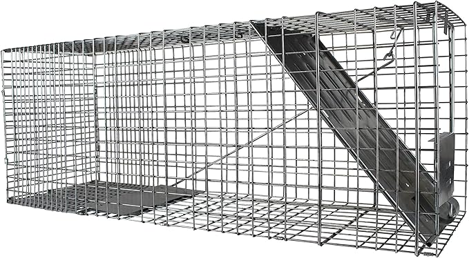 HAVAHART 1079SR Large 1-Door Humane Catch and Release Live Animal Trap Cage - Live Raccoon Trap, for Bobcats, Beavers, Dogs, & More