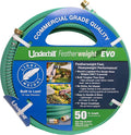 Featherweight EVO Lightweight Fabric Garden Water Hose for Outdoors, Yard, Kink-Resistant, Flexible, Weighs 5 Pounds, 200 PSI Working Pressure, 800 PSI Burst Pressure, 50 ft Long, Green