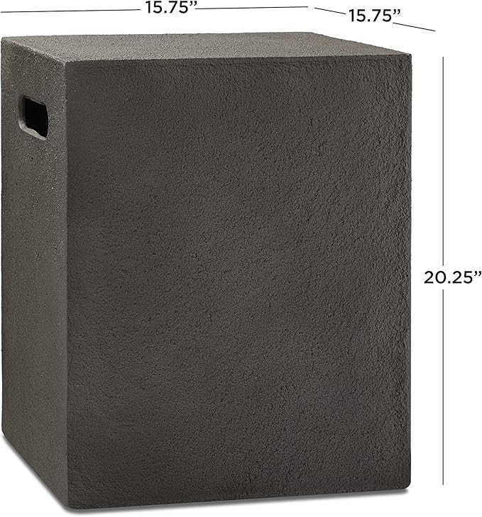 Real Flame Baltic Propane Tank Cover, Glacier Gray