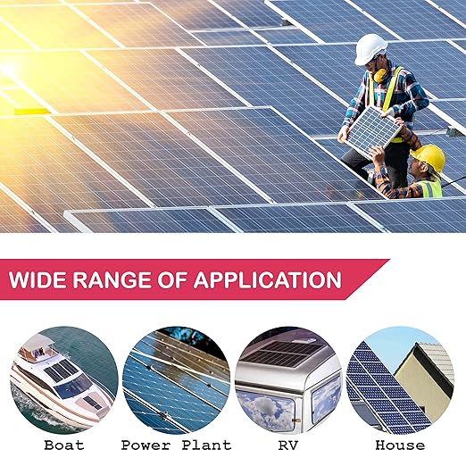 NATIONAL Wire&Cable 10 Gauge Solar Panel Professional Wire - Made in USA - 250 Ft Copper PV Wire UV Resistant Cable for Boat Marine Automotive RV Solar Panel Outdoor - Red