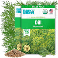 Back to The Roots 100% Organic Heirloom Seeds - Dill Herb Value Pack (2g Total)