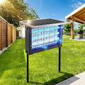 Powerful Large Solar Bug Zapper Outdoor for 3000 sq.ft, Poartable Rechargeable Mosquito Zapper with High Powered, Cordless Solar Fly Zapper for Patio Garden Backyard RV Camping with 13W Solar Panel
