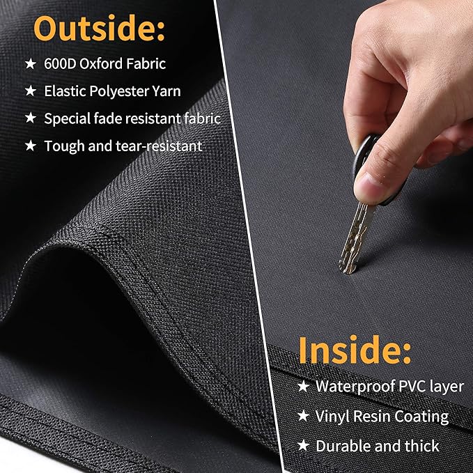SUPJOYES Grill Cover for Traeger Pro 22 & 575 Series, Wood Pellet Smoker Cover for Traeger, Heavy Duty Waterproof BBQ Accessories with Special Zipper Design