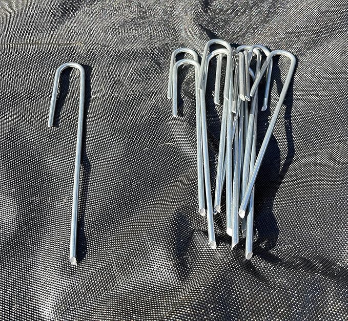Sandbaggy 1500-Pack DRIP TUBING Stakes Landscape Staples | 5 inch Length - 11 Gauge Heavy Duty | Drip Anchors | Landscape Pins | Garden Lawn Nails | Designed to Hold Drip Tubing Up to 1/2" Diameter
