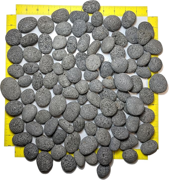 Midwest Hearth Lava Stones for Gas Fire Pit and Fireplace (Small (1/2" - 1"))