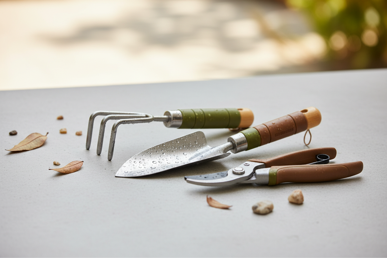 Gardening Tools: Durable, modern, and easy-to-use tools for every gardener. (make it real photo_